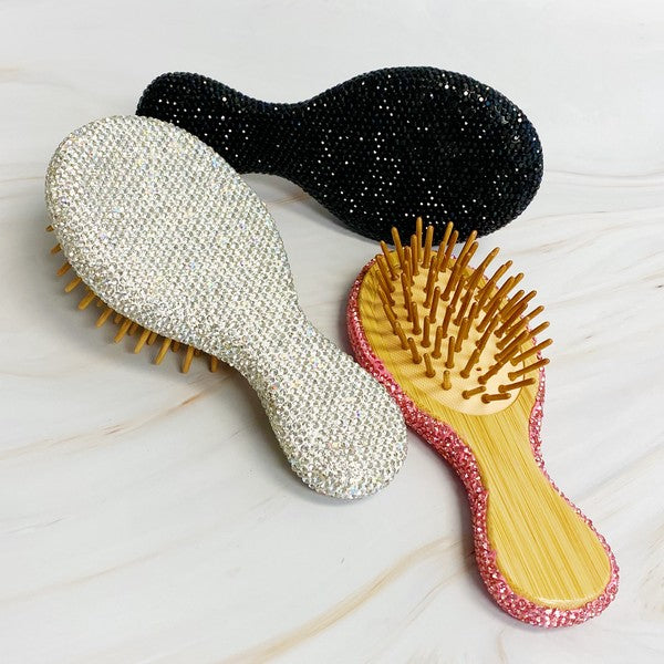 Rhinestone Glam Hair Brush - RARA Boutique 