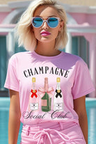 Champagne Social Club Graphic T Shirt - RARA Boutique 