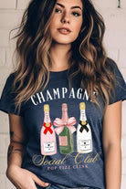 Champagne Social Club Graphic T Shirt - RARA Boutique 