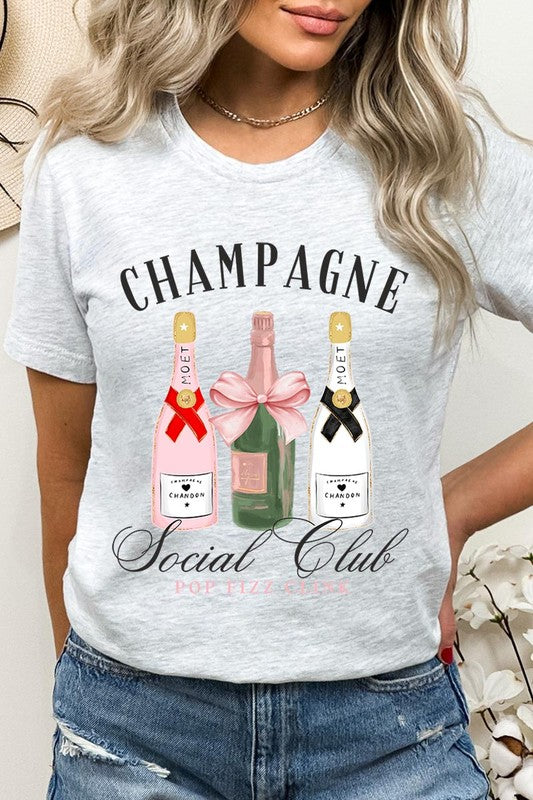 Champagne Social Club Graphic T Shirt - RARA Boutique 