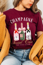 Champagne Social Club Graphic T Shirt - RARA Boutique 