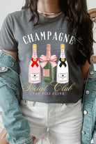 Champagne Social Club Graphic T Shirt - RARA Boutique 