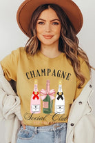 Champagne Social Club Graphic T Shirt - RARA Boutique 