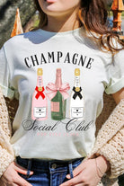 Champagne Social Club Graphic T Shirt - RARA Boutique 