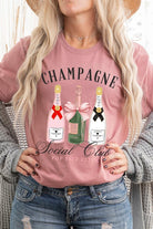 Champagne Social Club Graphic T Shirt - RARA Boutique 