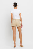 High Rise Cargo Shorts - VERVET Flying Monkey - RARA Boutique 