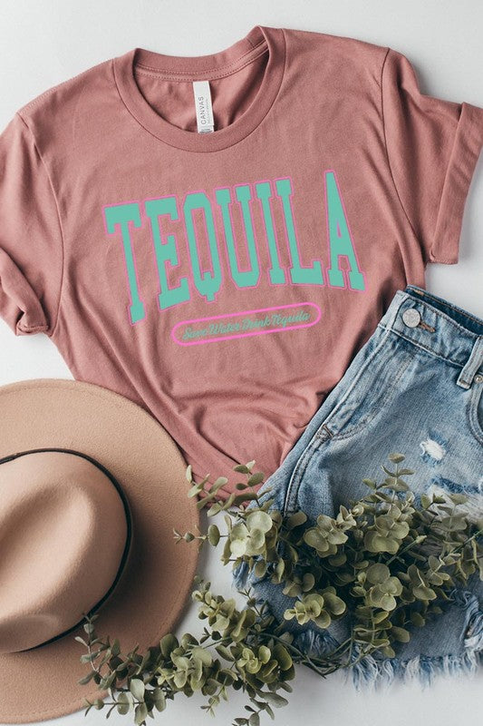 Save Water Drink Tequila Graphic T-Shirt - RARA Boutique 