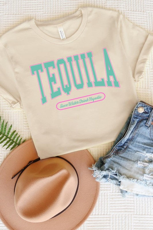 Save Water Drink Tequila Graphic T-Shirt - RARA Boutique 