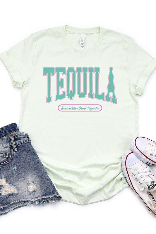 Save Water Drink Tequila Graphic T-Shirt - RARA Boutique 