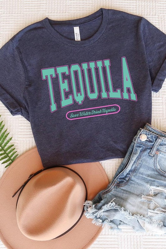 Save Water Drink Tequila Graphic T-Shirt - RARA Boutique 