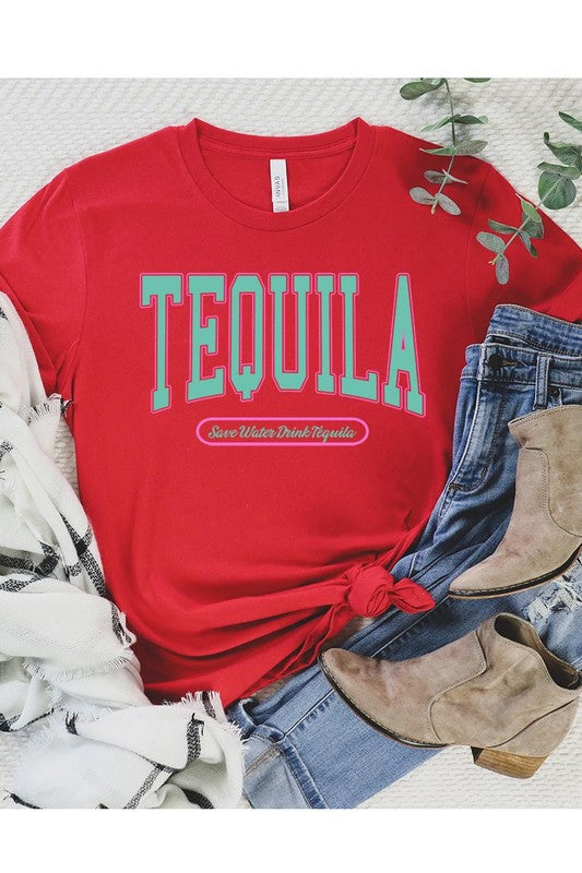 Save Water Drink Tequila Graphic T-Shirt - RARA Boutique 