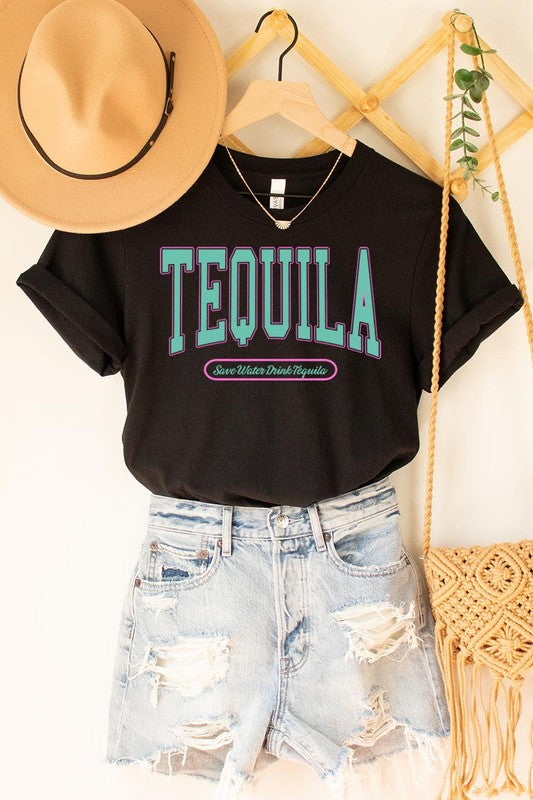 Save Water Drink Tequila Graphic T-Shirt - RARA Boutique 