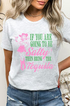 Salty Tequila Cowgirl Graphic T Shirt - RARA Boutique 