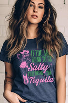 Salty Tequila Cowgirl Graphic T Shirt - RARA Boutique 