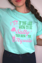 Salty Tequila Cowgirl Graphic T Shirt - RARA Boutique 