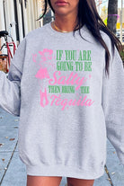 Salty Tequila Cowgirl Graphic Fleece Sweatshirt - RARA Boutique 