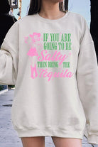 Salty Tequila Cowgirl Graphic Fleece Sweatshirt - RARA Boutique 