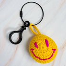 Happy Face Puffy Ball Key Ring - RARA Boutique 
