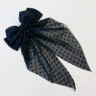 Dreamy Dotty Sheer Bow Hair Clip - RARA Boutique 