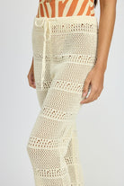 Crochet Pants with Drawstrings - RARA Boutique 