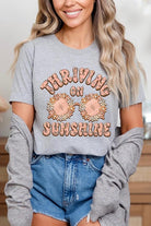 Thriving on Sunshine Graphic T Shirt - RARA Boutique 