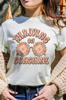 Thriving on Sunshine Graphic T Shirt - RARA Boutique 