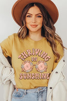 Thriving on Sunshine Graphic T Shirt - RARA Boutique 