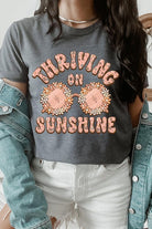 Thriving on Sunshine Graphic T Shirt - RARA Boutique 