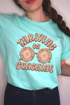 Thriving on Sunshine Graphic T Shirt - RARA Boutique 