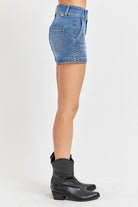 Patch Pocket Denim Shorts - Risen - RARA Boutique 