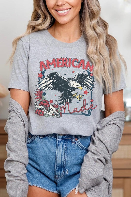 American Made Eagle Graphic T Shirt - RARA Boutique 