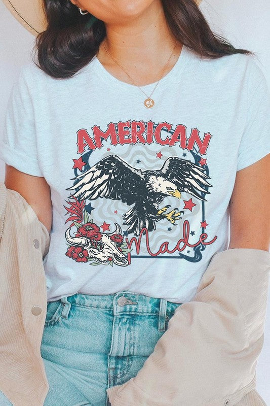 American Made Eagle Graphic T Shirt - RARA Boutique 