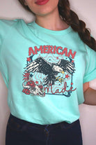 American Made Eagle Graphic T Shirt - RARA Boutique 