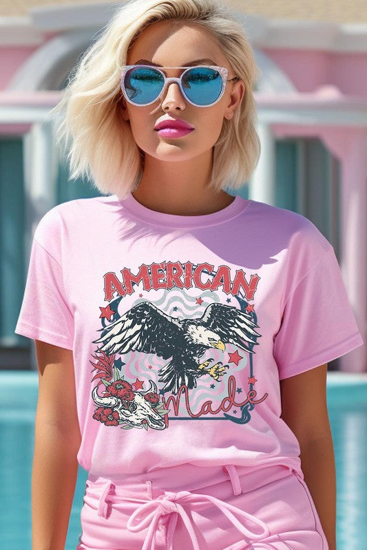 American Made Eagle Graphic T Shirt - RARA Boutique 