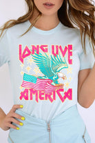 Long Live America Eagle Graphic T Shirt - RARA Boutique 