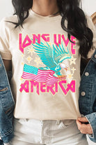 Long Live America Eagle Graphic T Shirt - RARA Boutique 