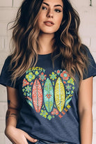 Beachy Keen Surf Board Graphic T Shirt - RARA Boutique 