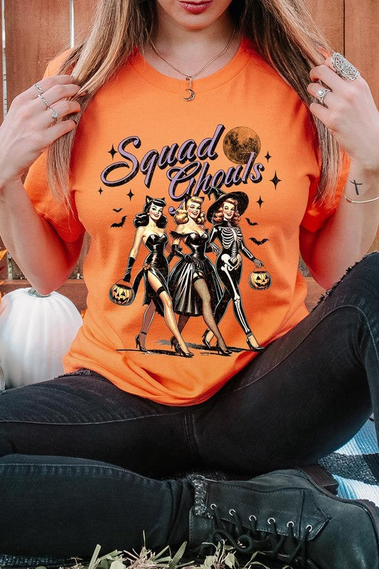 Halloween Squad Ghouls Graphic T Shirt - RARA Boutique 