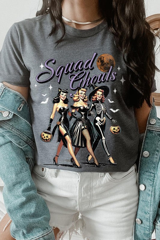 Halloween Squad Ghouls Graphic T Shirt - RARA Boutique 