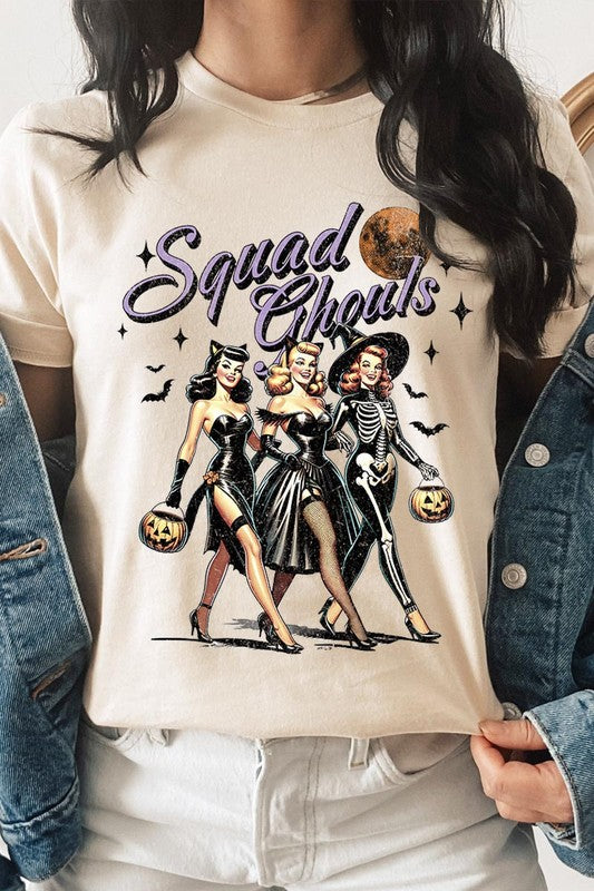 Halloween Squad Ghouls Graphic T Shirt - RARA Boutique 