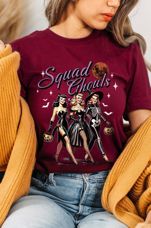 Halloween Squad Ghouls Graphic T Shirt - RARA Boutique 