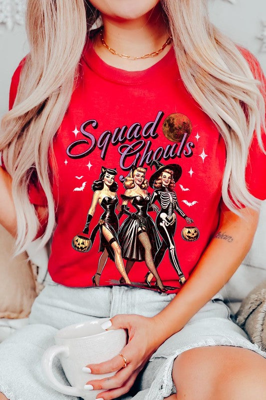 Halloween Squad Ghouls Graphic T Shirt - RARA Boutique 