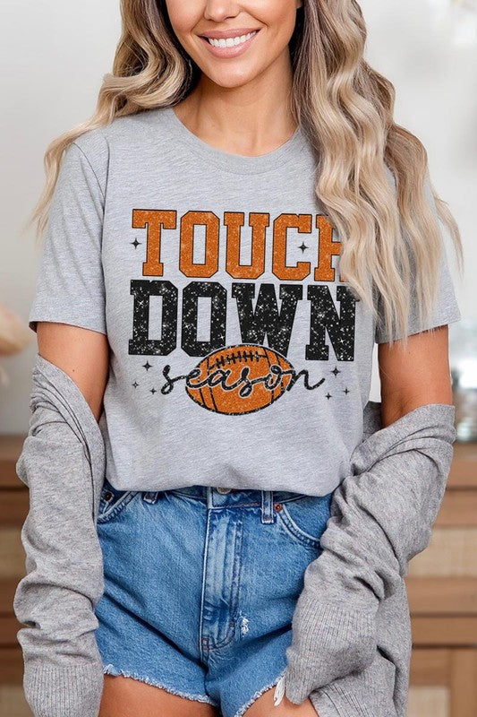 Football Touchdown Season Graphic T Shirt - RARA Boutique 