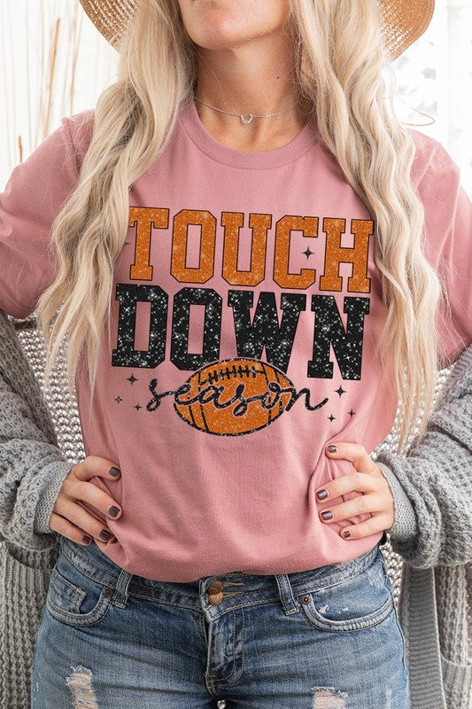 Football Touchdown Season Graphic T Shirt - RARA Boutique 