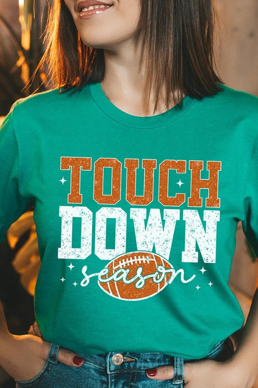 Football Touchdown Season Graphic T Shirt - RARA Boutique 