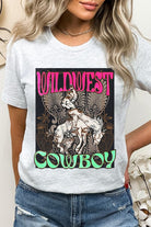 Wild West Cowboy Graphic Tee - RARA Boutique 