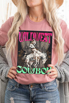 Wild West Cowboy Graphic Tee - RARA Boutique 