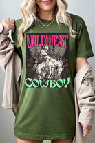 Wild West Cowboy Graphic Tee - RARA Boutique 