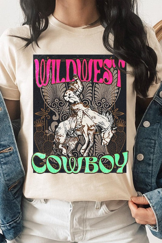 Wild West Cowboy Graphic Tee - RARA Boutique 