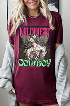 Wild West Cowboy Graphic Tee - RARA Boutique 